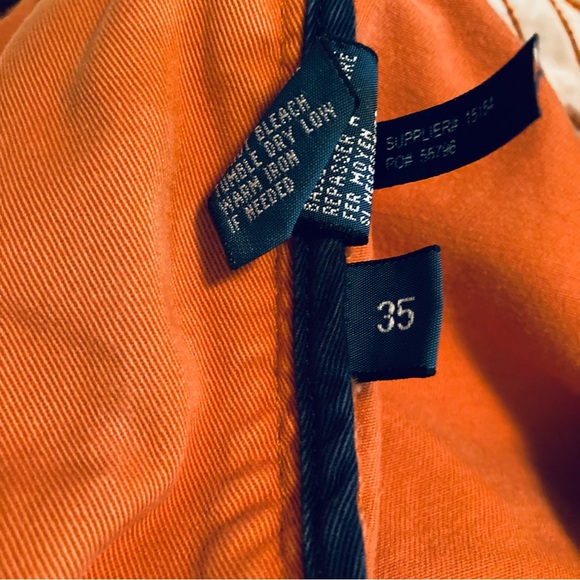 Men’s Orange, Cotton, Cargo Shorts, brand Polo by Ralph Lauren. - Picture 10 of 13